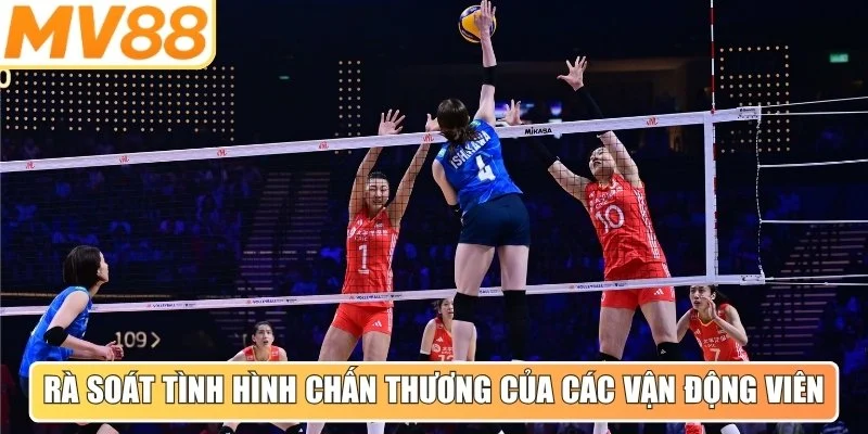 Rà soát lại tình hình chấn thương của các vận động viên trụ cột