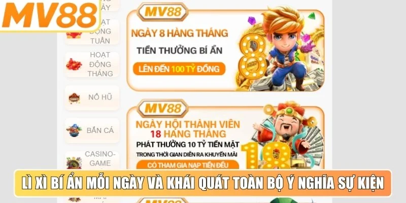 Lì xì bí ẩn mỗi ngày và khái quát toàn bộ ý nghĩa sự kiện