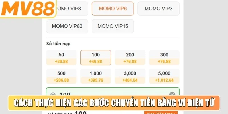 Toàn bộ cách thực hiện các bước chuyển tiền bằng ví điện tử